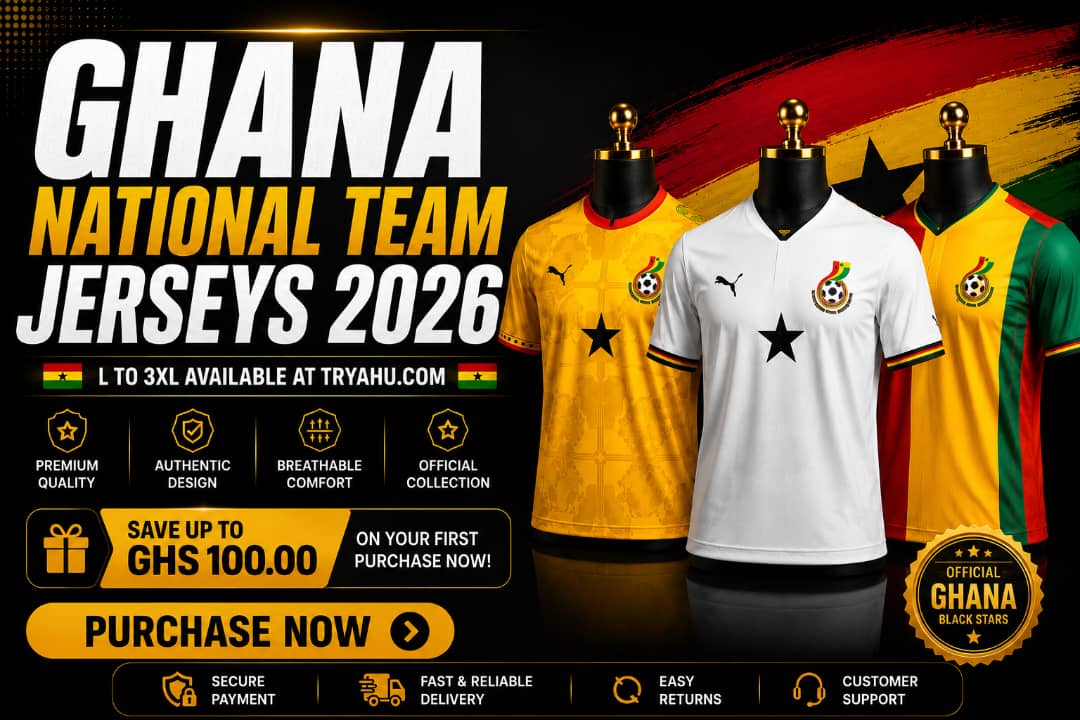 Shop Best Deals Of Original Ghana Black Stars New Jerseys At Tryahu Price In Ghana